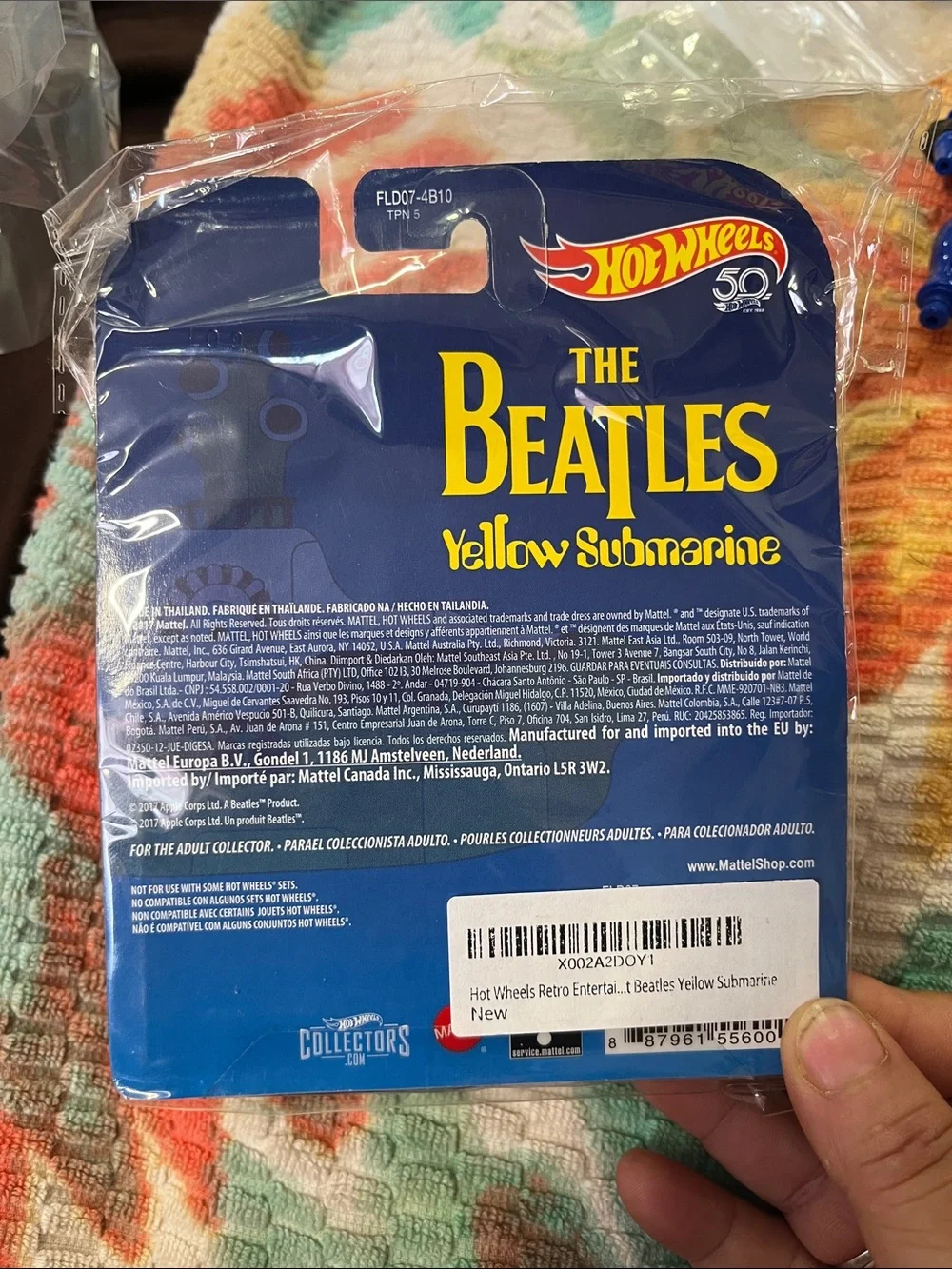 Hot Wheels The Beatles Yellow Submarine Die-Cast Toy - Yellow